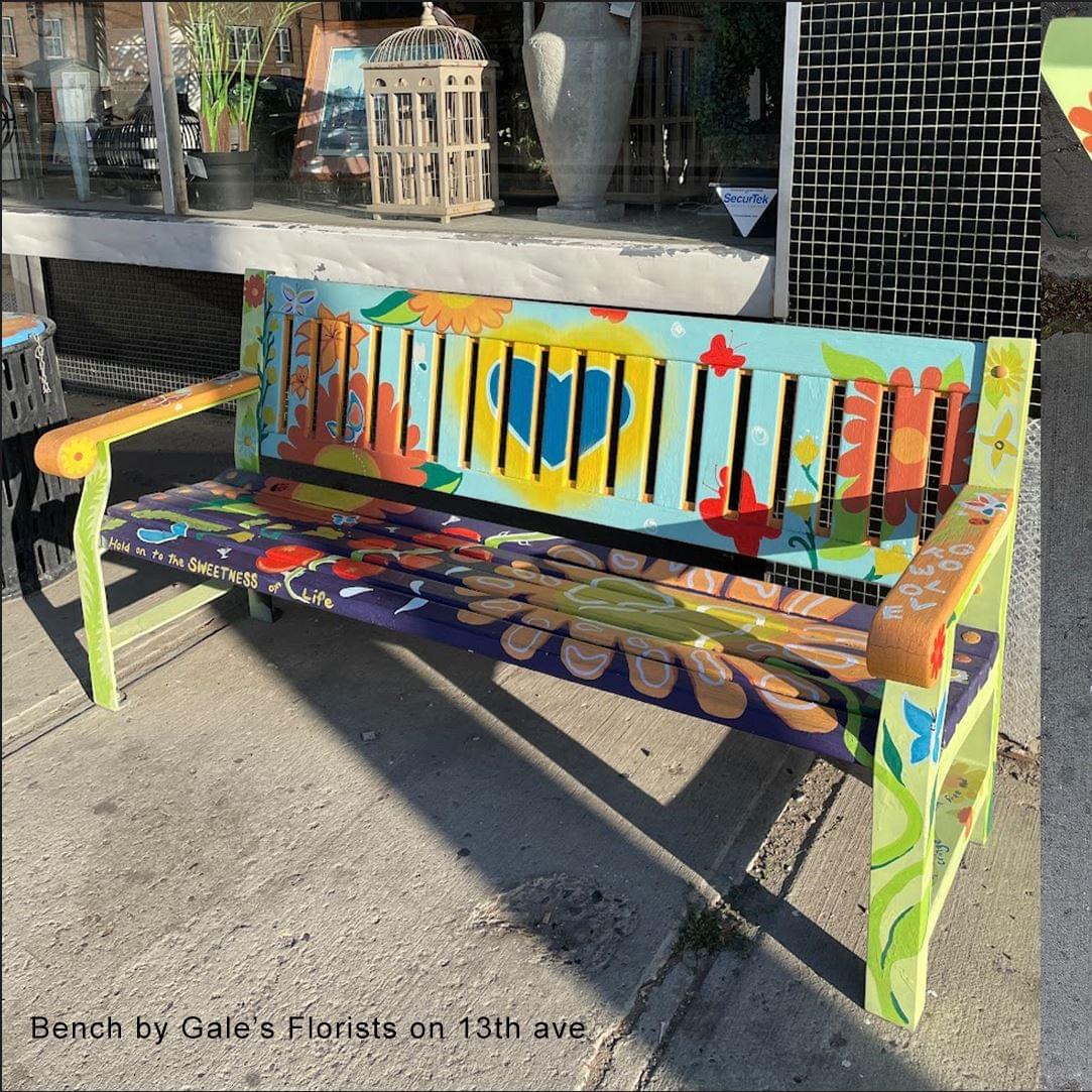 Cathedral Village Arts Festival Bench Repaint Cathedral Village Arts Festival Bench Repaint