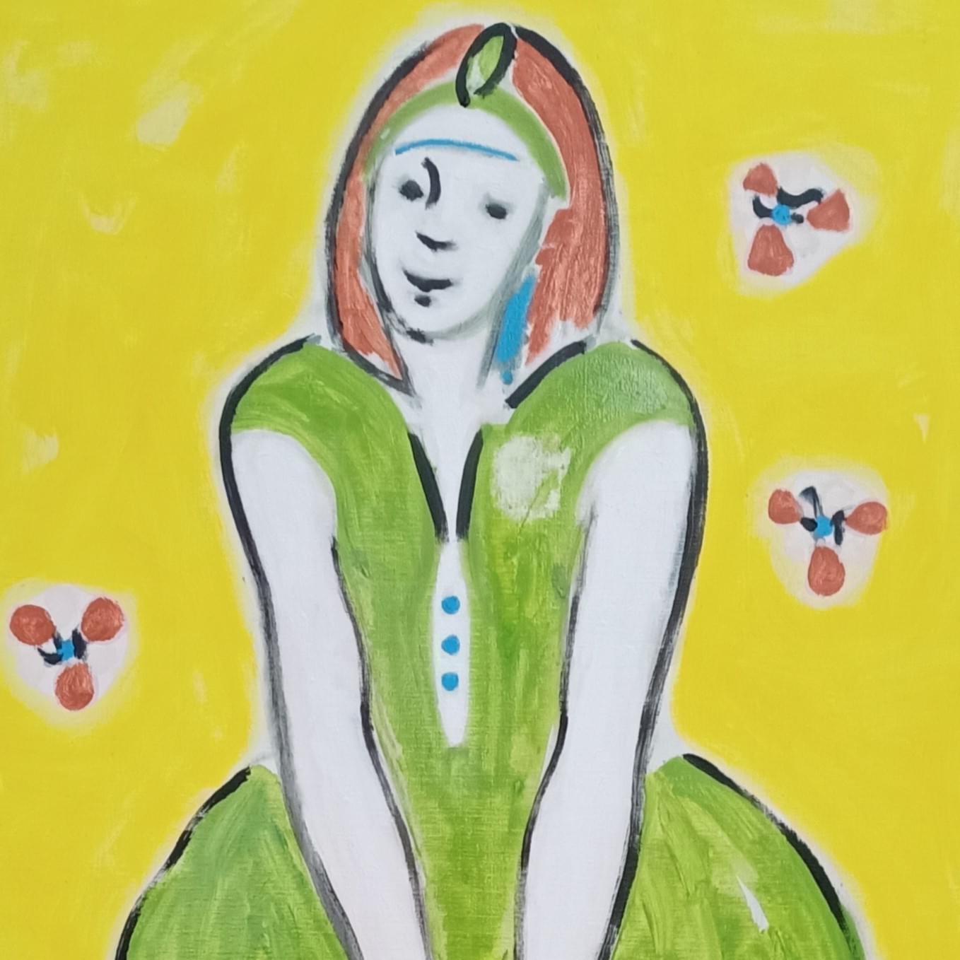 Meisje in groen Meisje in groen