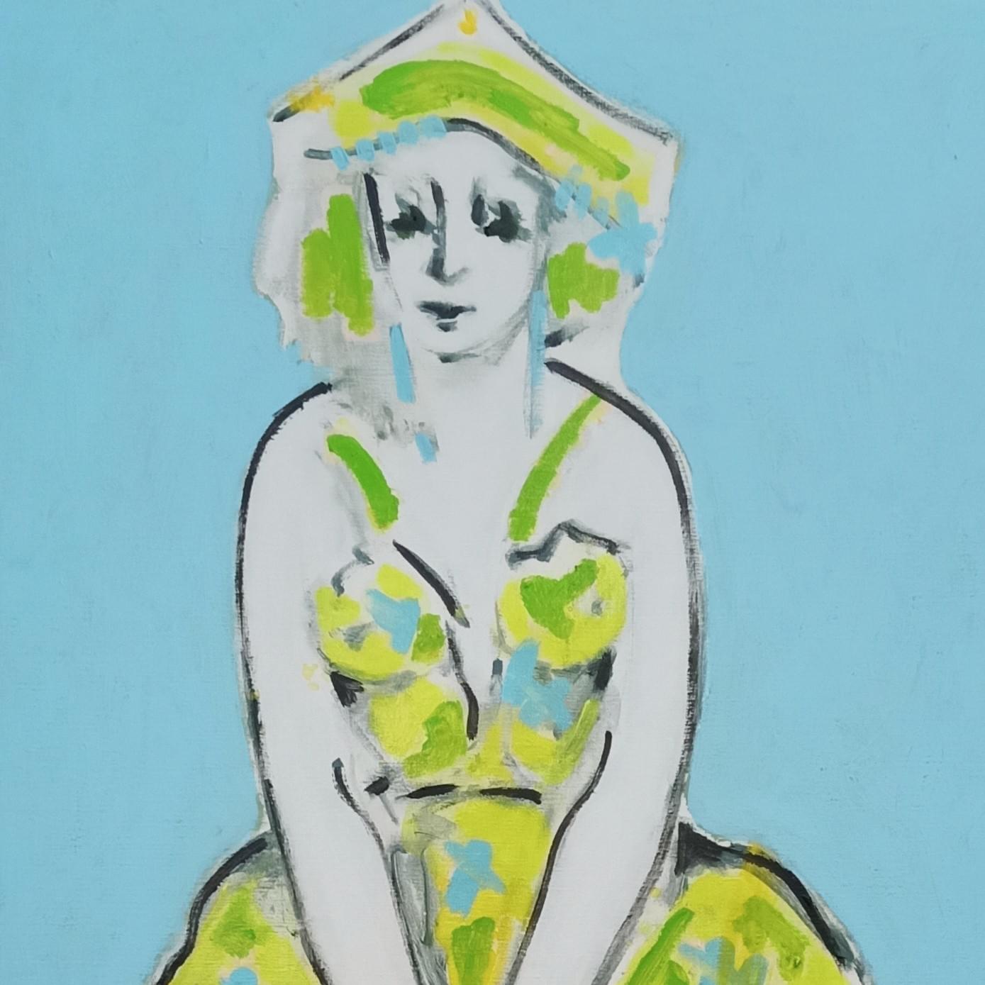 Vrouw in geel Vrouw in geel