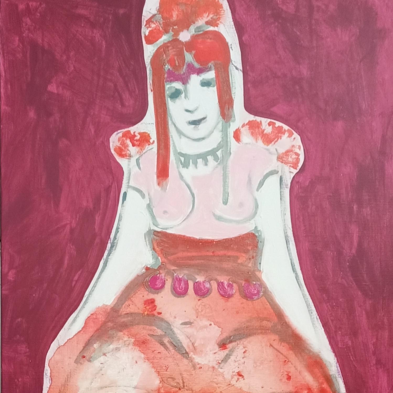 Vrouw in rood Vrouw in rood