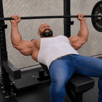 Lance bench pressing Lance bench pressing