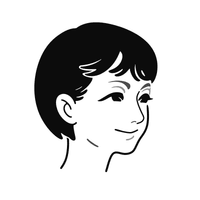 「1on1 college」様女性似顔絵イラスト 「1on1 college」様女性似顔絵イラスト