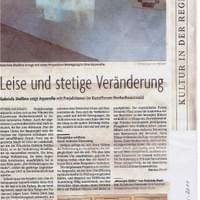 Gabriela Stellino I Kunstforum Hochschwarzwald I 2011 Gabriela Stellino I Kunstforum Hochschwarzwald I 2011