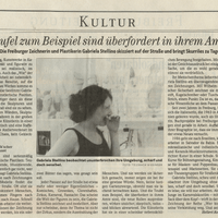 Gabriela Stellino, Porträt, Badische Zeitung, Freiburg, 2000 Gabriela Stellino, Porträt, Badische Zeitung, Freiburg, 2000