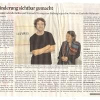 Veränderung sichtbar gemacht, Gabriela Stellino und Telemach Wiesinger, 2013 Veränderung sichtbar gemacht, Gabriela Stellino und Telemach Wiesinger, 2013