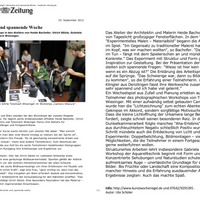 Fünf Tage zum Thema Kunst, Gabriela Stellino, Telemach Wiesinger, Heide Bachofer, Ulrich Zälzler, 2012