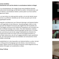 Gabriela Stellino und Telemach Wiesinger, Riegeler Künstlertage, 2011 Gabriela Stellino und Telemach Wiesinger, Riegeler Künstlertage, 2011