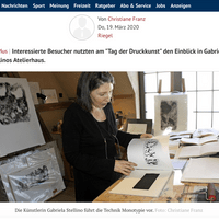Faszination der klaren Linie von Christiane Franz, Badische Zeitung, Tag der Druckkunst, 19.03.2020 Faszination der klaren Linie von Christiane Franz, Badische Zeitung, Tag der Druckkunst, 19.03.2020