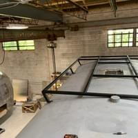 SKOOLIE - CUSTOM ROOF DECK FRAME SKOOLIE - CUSTOM ROOF DECK FRAME