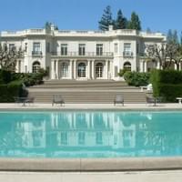 The concrete around this Hillsborough mansion has been pressure washed to maintain its high standards of excellence.