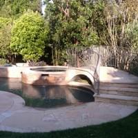 Concrete is pressure washed for spectacular summer pool parties.