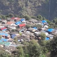 villages du district de Gorkha dans le Massif du Manaslu