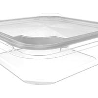 Charola base y tapa transparente PET Charola base y tapa transparente PET