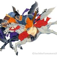 久隅守景『賀茂競馬図屏風』写し 久隅守景『賀茂競馬図屏風』写し