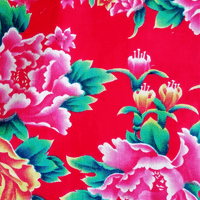 Toile coton imprimé chinois pivoine Toile coton imprimé chinois pivoine