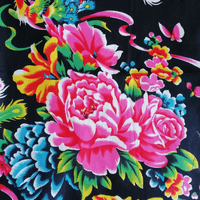 Toile de coton, imprimé chinois pivoine Toile de coton, imprimé chinois pivoine