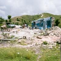 L'école de Favette après le passage de l'ouragan Matthew en octobre 2016