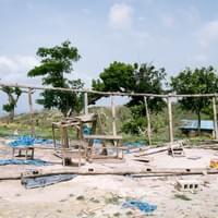 13 juillet : suite des marquages du chantier