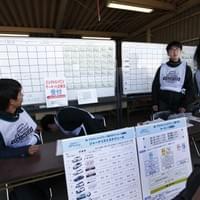 多くの人が並んだ試乗会受付