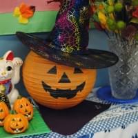 ハロウィンのディスプレイ