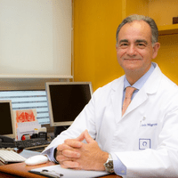 ent doctor in his medical practice in Barcelona