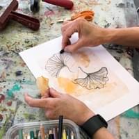 Stacy Yochum in Drawing & Painting in Collage & Mixed Media. Charcoal, gelatin plate prints on paper.