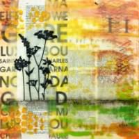 Rachel Yang's painting from Yellow Barn Encaustic Workshop. Rachel Yang's painting from Yellow Barn Encaustic Workshop.