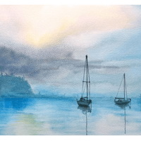 Two boats (11in x14in) Two boats (11in x14in)