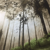 Deep in the woods (18in x 24in) Deep in the woods (18in x 24in)