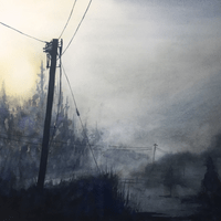 Night walk (24in x 18in) Night walk (24in x 18in)