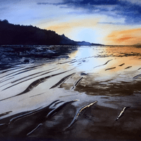 Spanish Banks, low tide at sunset. (24in x 18in) Spanish Banks, low tide at sunset. (24in x 18in)