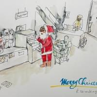 例年通り「サンタイラスト」ー2 例年通り「サンタイラスト」ー2