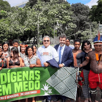 Lutamos ao lado dos povos indígenas de todo o Brasil no Acampamento Terra Livre, em Brasília… Lutamos ao lado dos povos indígenas de todo o Brasil no Acampamento Terra Livre, em Brasília…