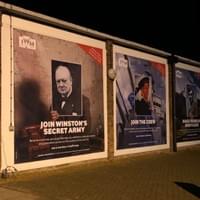 Pvc Banners screwed to the wall Pvc Banners screwed to the wall