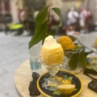 Lemon Sorbet at Royal in Amalfi Coast Lemon Sorbet at Royal in Amalfi Coast