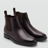 boots simili-cuir marron boots simili-cuir marron