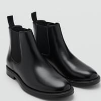 boots simili-cuir noir boots simili-cuir noir