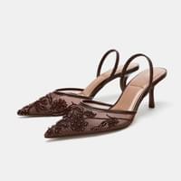 CHAUSSURES À TALONS EN MESH CHAUSSURES À TALONS EN MESH