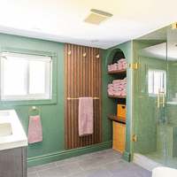 Relaxing spa vibes bathroom