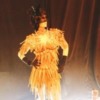 Edible nougatine dress