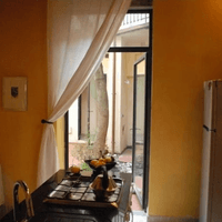 Kitchen, view 4, looking out to the garden Kitchen, view 4, looking out to the garden