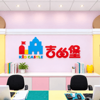【美語幼兒園大廳】吉的堡美語形象牆設計與現代風接待櫃檯 【美語幼兒園大廳】吉的堡美語形象牆設計與現代風接待櫃檯