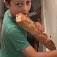 Santino Bambino loves our baguettes