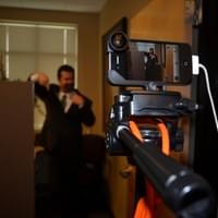 Greg Bryan as a mortgage banking coworker on the set of Foreclosure: A Choose Your Own Adventure Comedy Greg Bryan as a mortgage banking coworker on the set of Foreclosure: A Choose Your Own Adventure Comedy