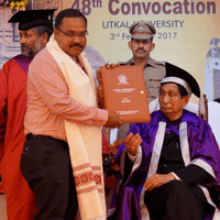 PhD award from Governor of Odisha(INDIA)
