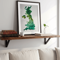 Abstract UK Map Wall Art. Abstract UK Map Wall Art.