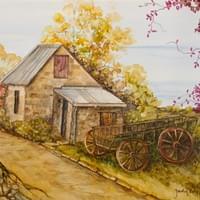 Settler's Hut by Judy Belgrave Settler's Hut by Judy Belgrave