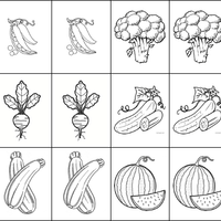 Színezhető zöldségek Színezhető zöldségek