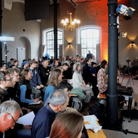 Schöner großer Raum - der Workshop fand in der Alten Schmiede auf Schlossgut Alt Madlitz statt