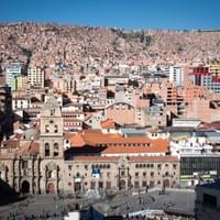 vista a Iglesia de San Francisco, La Paz